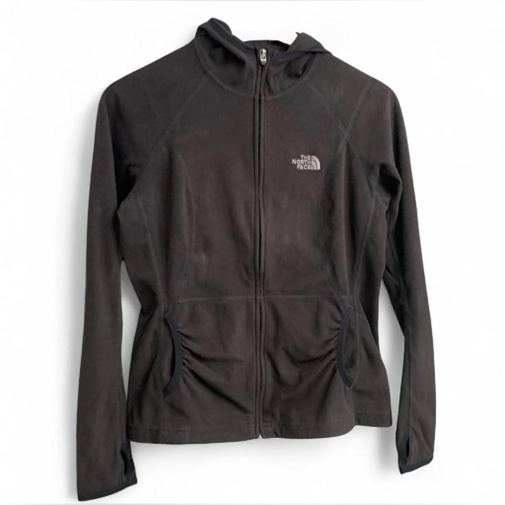 The North Face Women's Small Polartec Classic Fleece Hooded Black Jacket Size S